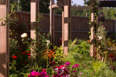 This is an example of a contemporary garden in Dorset.