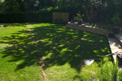 ハートフォードシャーにあるおしゃれな庭の写真