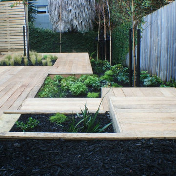 Boardwalk back garden
