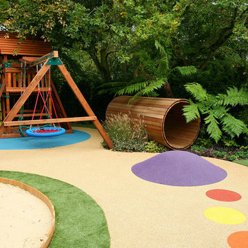 Childrens Play in Surrey Garden