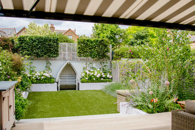 This is an example of a classic garden in London.