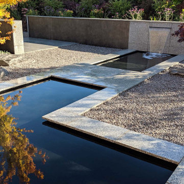Contemporary Pond Garden