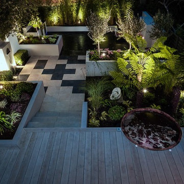 Contemporary spa garden