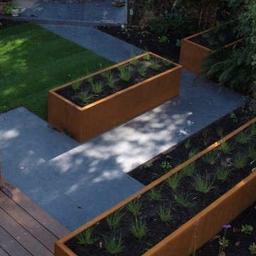 Corten Steel Trough Planters