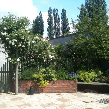 Courtyard garden, Kinsbourne Green, Harpenden
