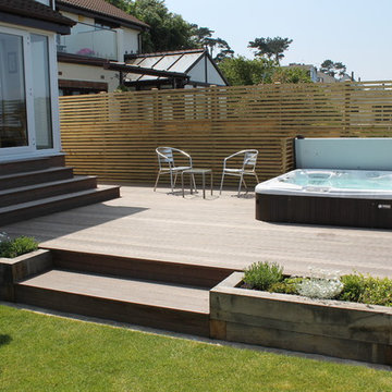 Decking and Hot Tub