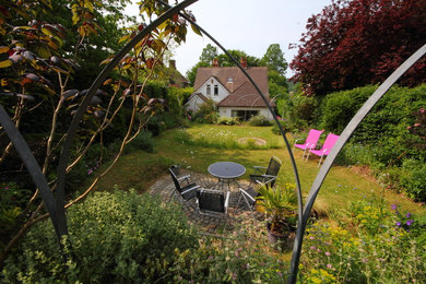 This is an example of a contemporary garden in Sussex.