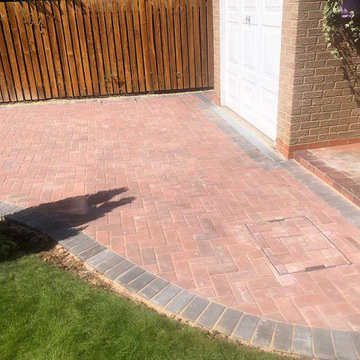 Enlarged Driveway With Block Paving