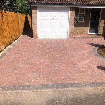 Enlarged Driveway With Block Paving