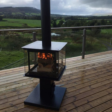 Extend summer nights outside with a stunning wood burning patio & garden heater