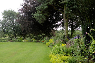 Traditional garden in Cheshire.
