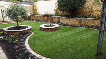 Finished Courtyard Garden Design, Bodicote, Oxfordshire