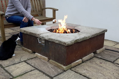 gas powered fire table