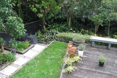 オークランドにあるコンテンポラリースタイルのおしゃれな庭の写真