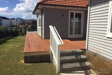 Hobsonville Point new deck to join existing rear deck