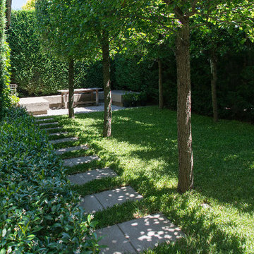 Homeowner landscaped lawn areas