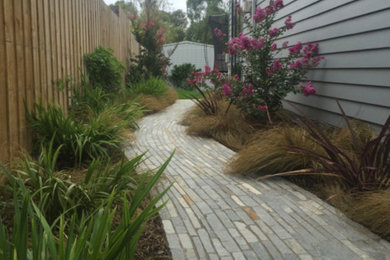 Design ideas for a medium sized contemporary garden in Melbourne.