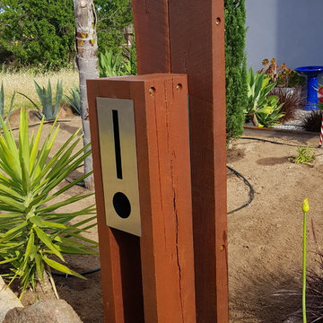 Landscaping and new letter box