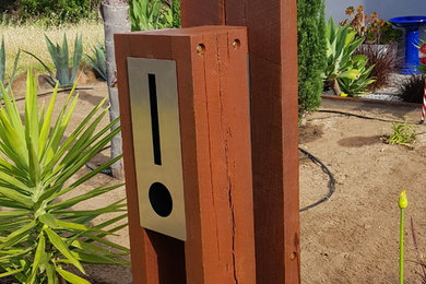 Landscaping and new letter box