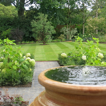 Large family garden in Surrey