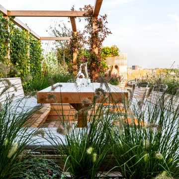 Large roof terrace in London