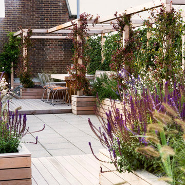 Large roof terrace in London