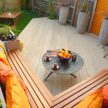'Millboard' Composite decking for a low maintenance garden