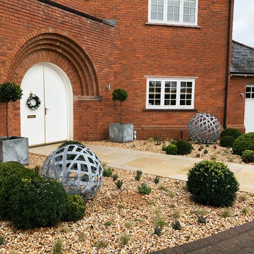 Modern front garden design Cheshire