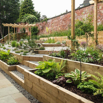 Modern Garden with a rustic twist