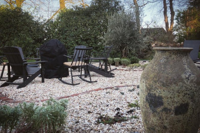 Photo of a large rustic garden in Cheshire.