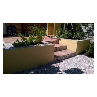 Moroccan garden Steyning, West Sussex Mediterranean Landscape