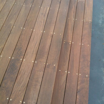 new hard wood deck