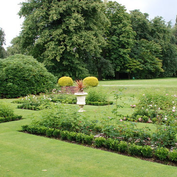 Newly Planted Formal Rose Garden in Belbroughton