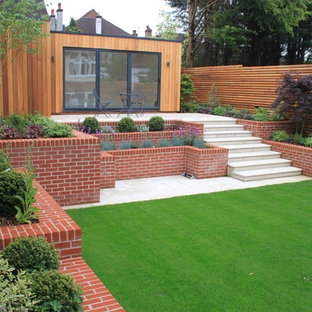 Photo of a medium sized contemporary back garden in London.