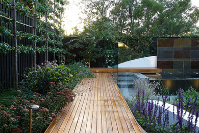 Inspiration för moderna trädgårdar framför huset