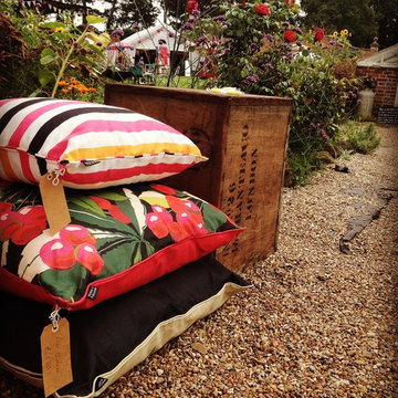 Our Deckchairs in the beautiful Walled Nursery, Kent