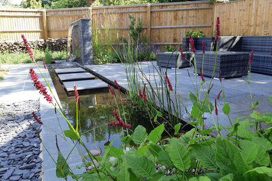 Design ideas for a medium sized contemporary back raised pond in Oxfordshire.
