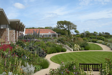 This is an example of a contemporary garden in Channel Islands.