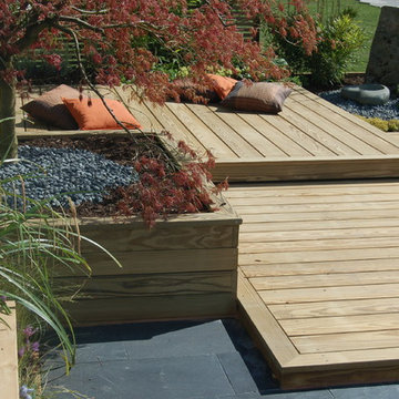 Decking and raised beds
