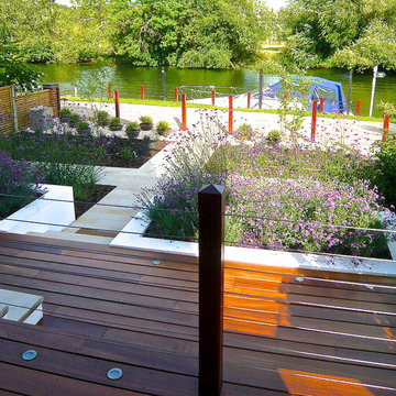 Riverside garden near Henley on Thames