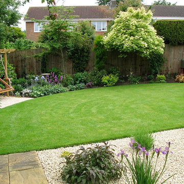 Romantic suburban garden