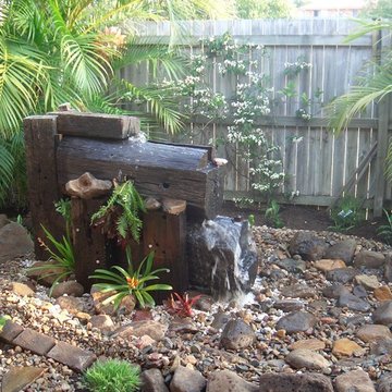 Rustic water feature