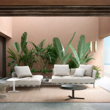 Saba Italia 2020 from Go Modern - Pixel Light Outdoor Corner Sofa by Ser