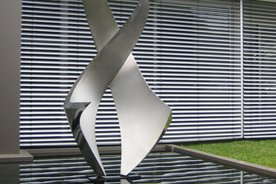 'Sails' stainless steel sculpture