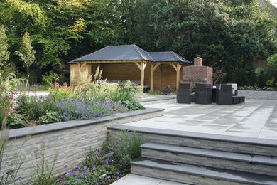 Design ideas for a contemporary landscaping in Kent.