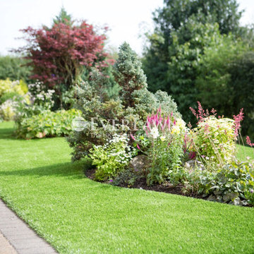 Side garden - EverLawn® Pearl installed in Garstang, United Kingdom