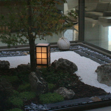 Small interior Zen garden