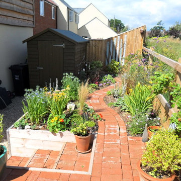 Small north-facing garden on new estate