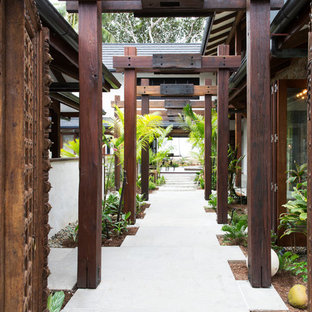 Design ideas for a tropical courtyard garden in Cairns.