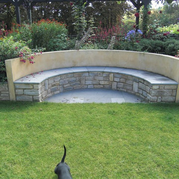 Steeply Sloping Large Garden in Surrey, UK